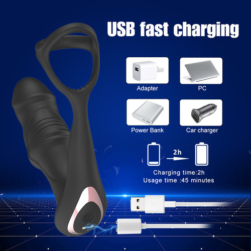 New Arrival Foreign Trade Prostate Vibrating Massager — Unisex, Wireless Remote-Controlled, Rechargeable Vibrator for Masturbation—Wholesale