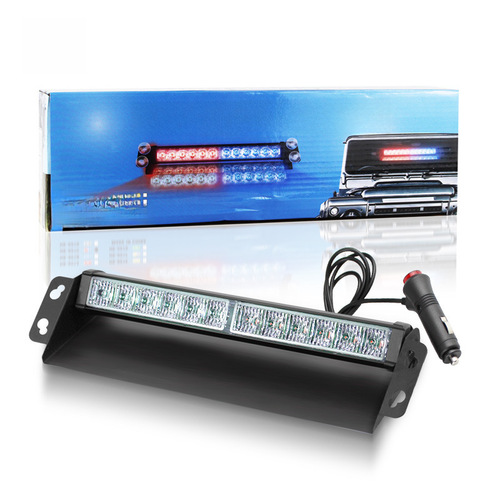 Car suction cup flashing light 12LED shovel light front and rear windshield warning light anti-dazzling leading shovel plate light