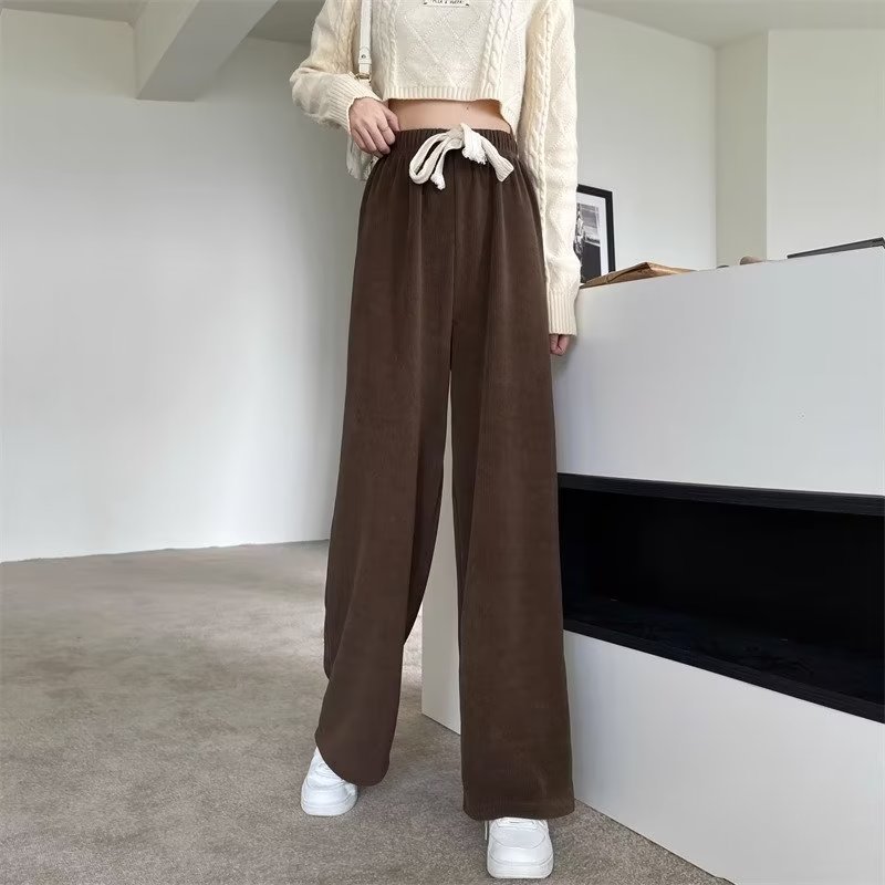 2025 nuevo estilo de moda casual pantalones de mujer de otoño japonés pantalones relajados pantalones casuales rectos