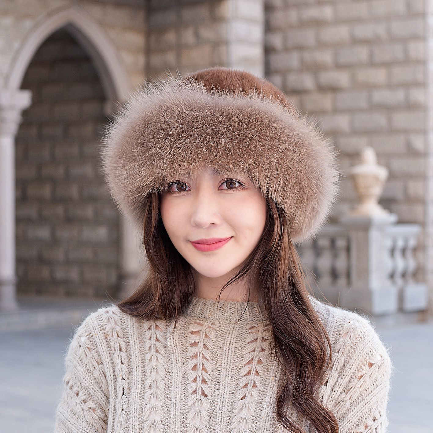 帽子 Real fur cap O1CN01VGH4XI1Lt5pwEQWJ9_!!