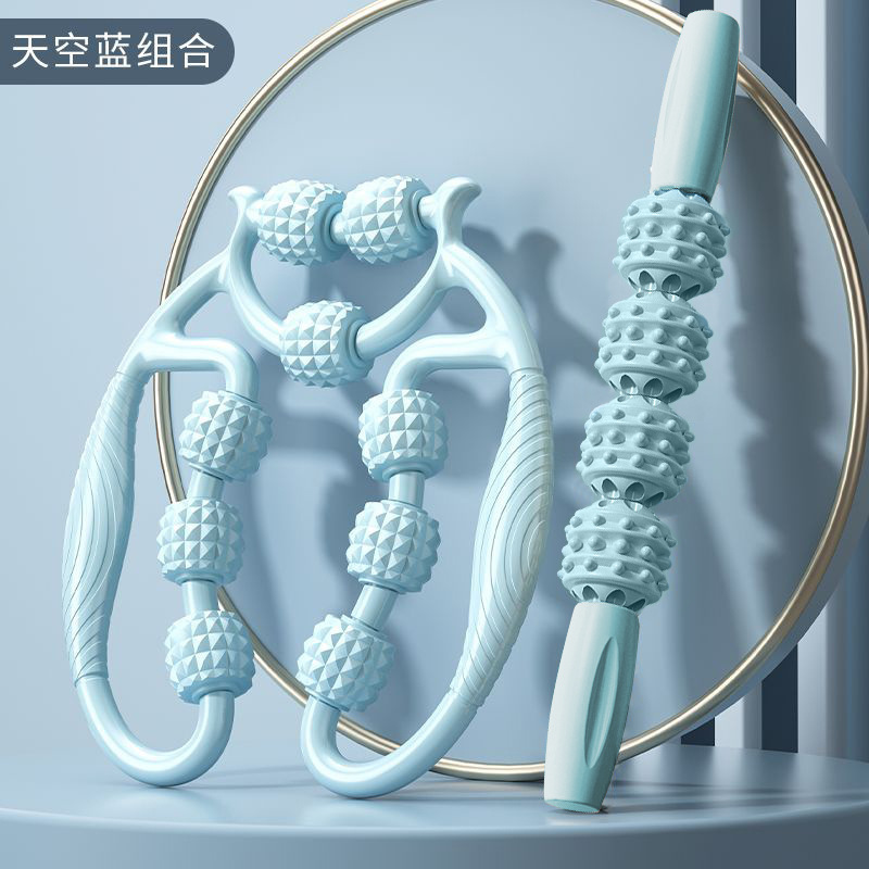 リング脚クリップ美脚クリップふくらはぎマッサージ器ヨガローラークリップ筋肉リラックス六輪脚マッサージ器|undefined