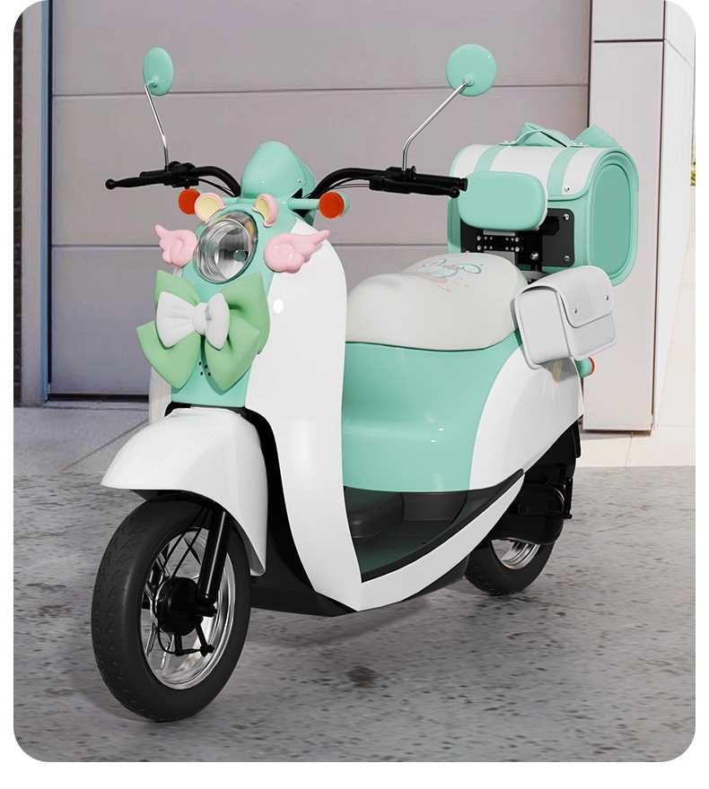 Electric Vehicle Trunk Rear Storage Bag, Cute Waterproof Hanging Decorative Tail Bag for Electric Bikes