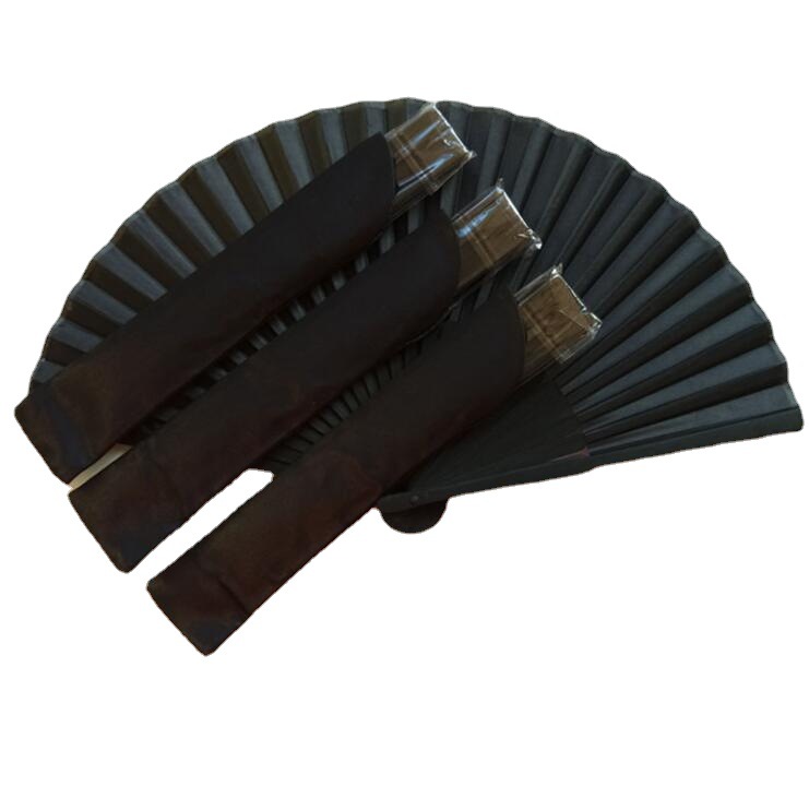 En stock cubierta del ventilador de las mujeres de tela de seda bolsa de ventilador regalo pequeño ventilador de embalaje fabricante de lino cubierta del ventilador de brocado