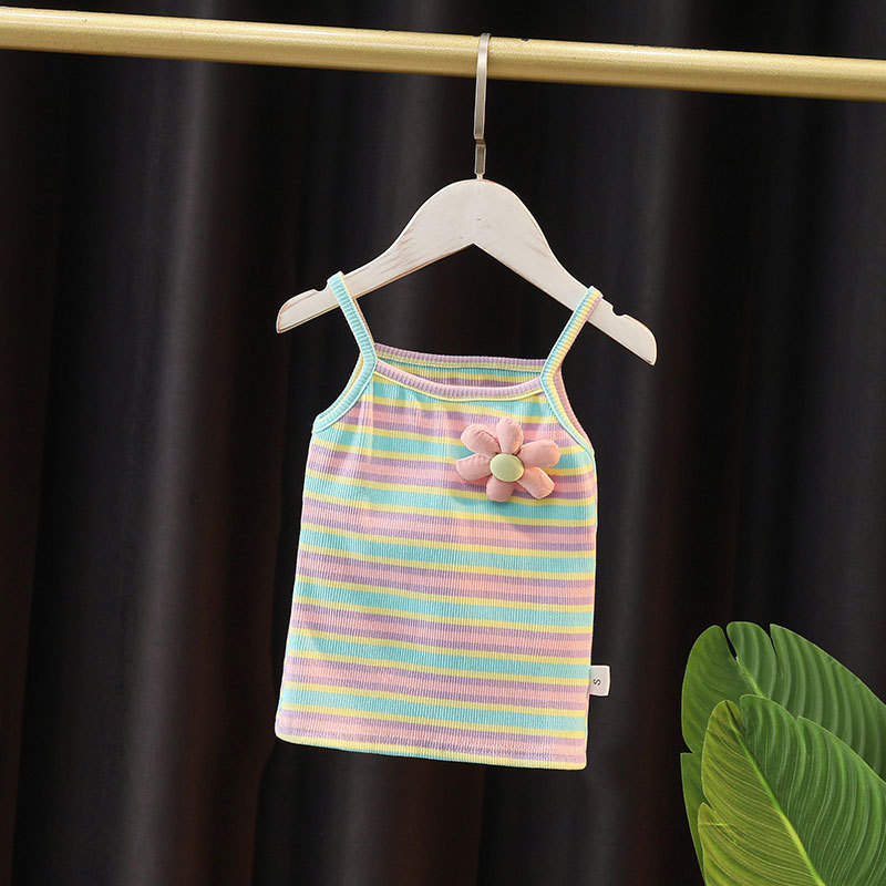 立体花吊带套装