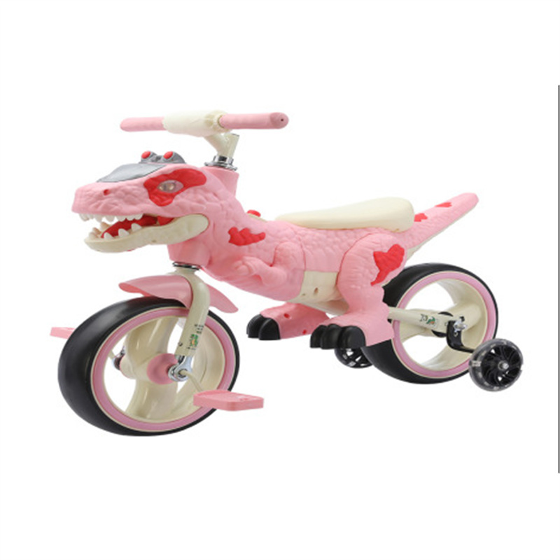 Scooter de Equilibrio de Dinosaurio para Niños de 2 a 8 Años de Metal para Bebés