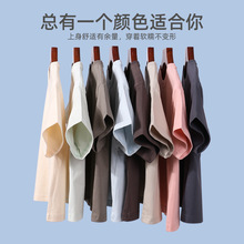 2025男女童洋气韩版宽松纯棉落肩纯色幼儿园短袖T恤夏装班服团服