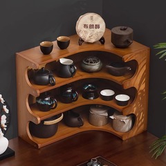 新しい中国風のデスクトップボーグラック装飾品収納ラック現代的な小さなティーラックティーセット収納ラックカップホルダー収納ラック