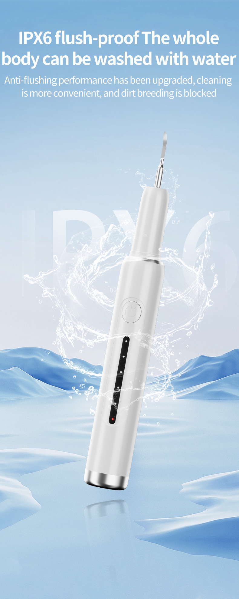 Electric tooth cleaner multifunctional handheld teeth cleaning device