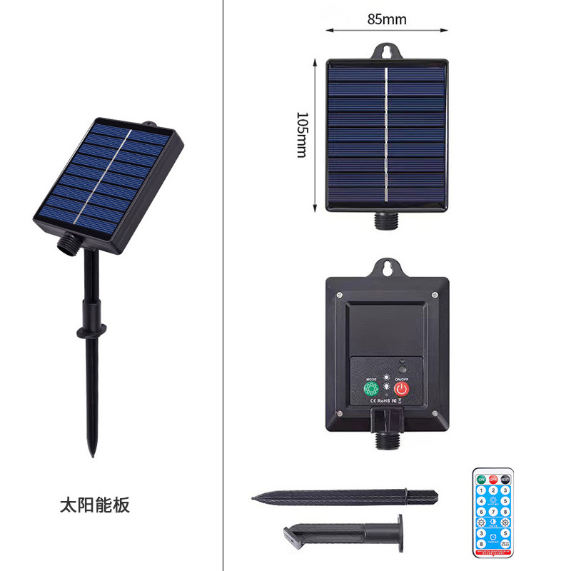 Panel solar accesorios de controlador de lámpara de color 3V24V31V con control remoto lámpara LED recargable inteligente multifunción