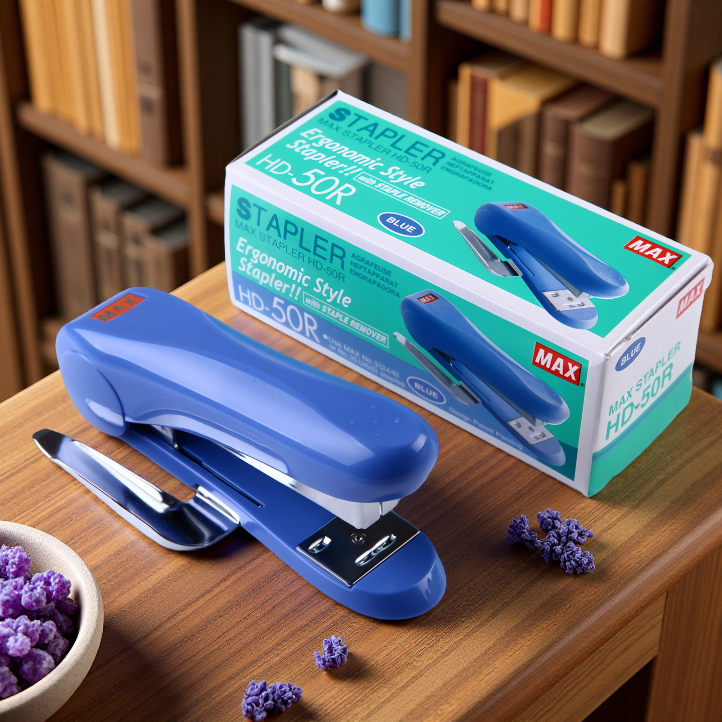 일본 MAX 스테이플러 통합 사무실 스테이플러 노동 절약형 30페이지 학생용 HD-50/50R