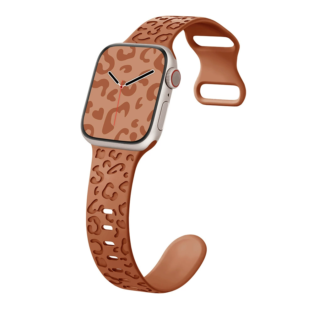 Подходит для Apple Watch Apple IWATCH1-8 Поколение/Ultra Леопард Восемь Символов Заглавные Искусственный Силиконовая Подставка