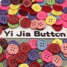 新款小清新糖果色可爱苹果纽扣DIY配饰童装女装百搭装饰塑料扣子