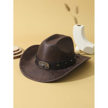 S 44639 Western cowboy felt hat ����ţ��ձ������ñ�羳��