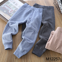 2025冬季新款男童女童双层保暖裤中大童亲肤蓄热秋裤加厚护膝收脚