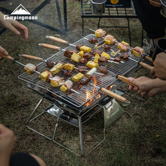 Komen MT-3 large folding portable stainless steel barbecue grill BBQ oven grill grill