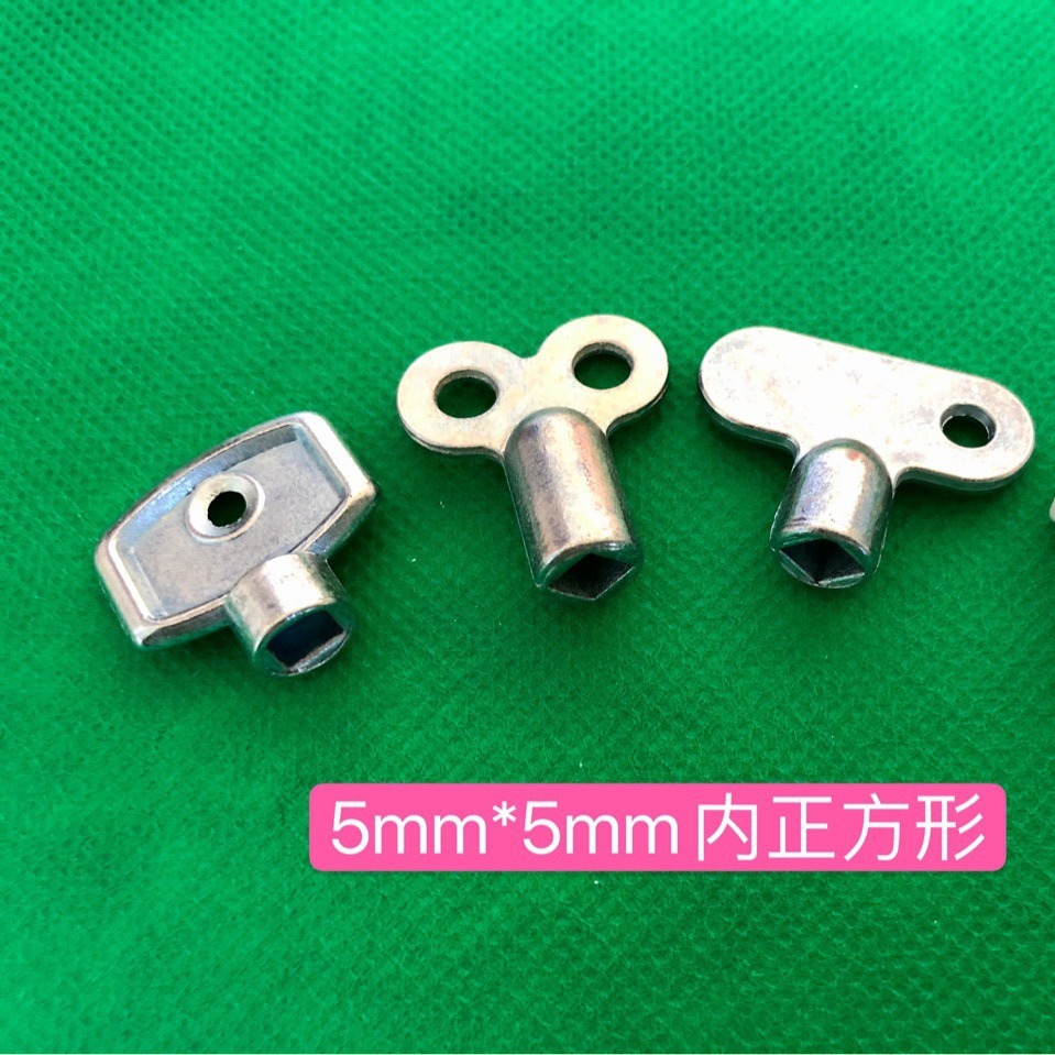 Interruptor del radiador dentro del radiador de cuatro esquinas interruptor especial herramienta de escape viento llave de metal de plástico