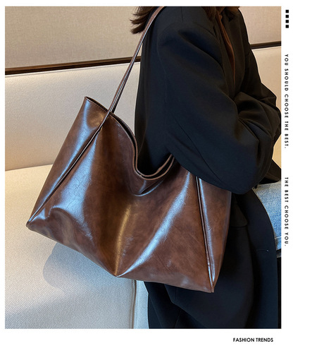 Women's Genuine Leather Casual Mother Bag Large Capacity Fashion Cowhide Single Shoulder Bag Lady Handbag