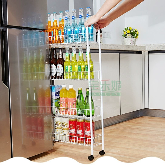 Стеллаж для хранения зазоров, стеллаж для хранения зазоров, мобильная тележка, кухня, спальня, гостиная, ванная комната, напольный холодильник, многоярусная полка