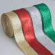 4cm Glitter Christmas Ribbon Packaging Ribbon Handmade DIY Decorative Bow Christmas Tree Decorative Ribbon in stock
