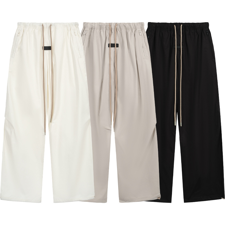 High Street miedo de Dios Essential marca nueva serie cordón tejido pantalones paraguas de secado rápido pantalones de moda