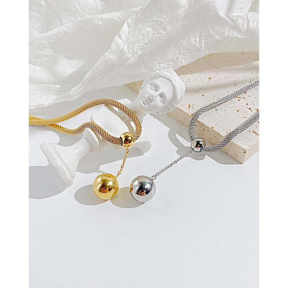 Simple Style Geometric Stainless Steel Necklace Plating Stainless Steel Necklaces