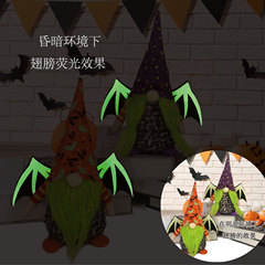 Cross-border Halloween glowing bat faceless doll ghost festival decoration wholesale dwarf figure children props ornament