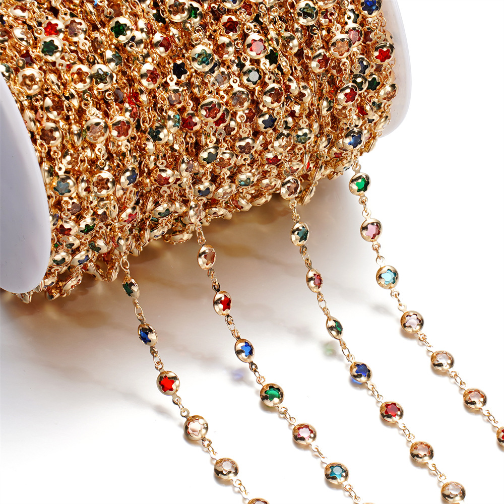 15g Weight Chain Jewelry Making Type 1 M Jewelry Making Size Glass Inlay Material DIY Jewelry Accessories, Bracelets, Necklace Classification 1 Roll Quantity Glass, Copper Material Bag, Colorful, Heart Shape, Butterfly Pattern Plating Design Casual, Simple Style Style 1 Roll Bag Colorful Heart Shape DIY Jewelry Accessories Bracelets Necklace Glass Copper Glass Casual Simple Style DIY Jewelry Accessories Bracelets Necklace 15