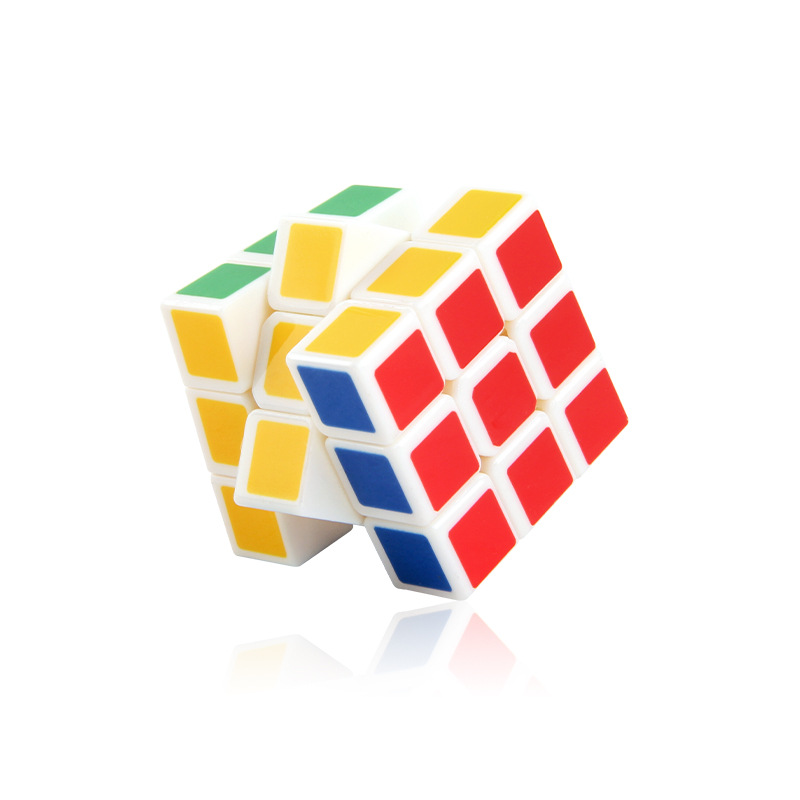 Mini 3,4 cm de tercer orden Cubo de color sólido de rotación suave Cubo de orden positivo Ciencia Educativa y educación juguete caja de presentación traje