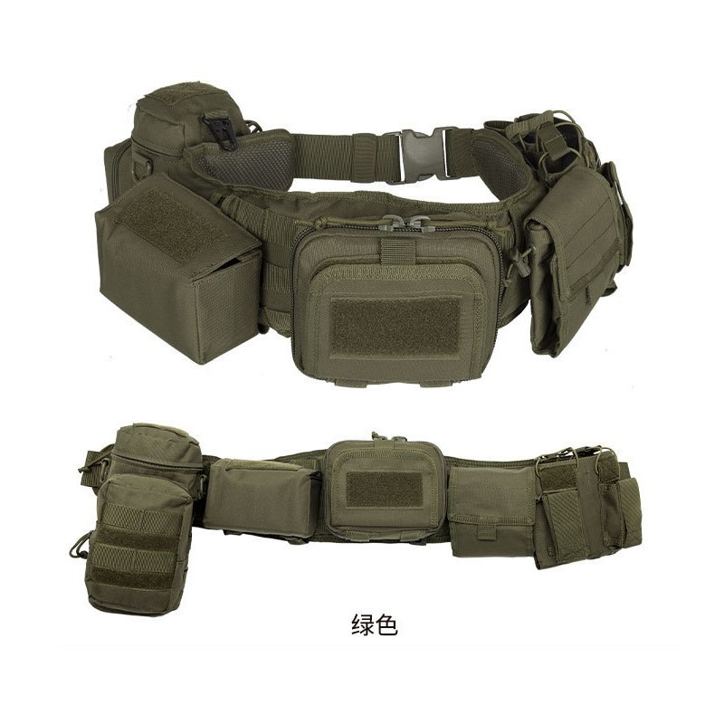 Cross-border multi-functional tactical belt five-piece outdoor molle belt military fan carrying equipment combination waist seal