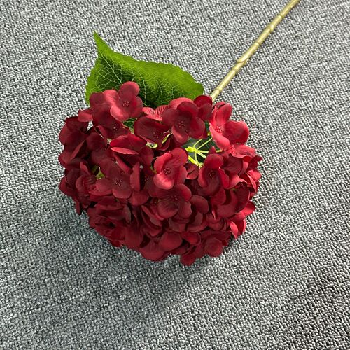 Snow butterfly hydrangea single hydrangea artificial flower wedding wedding hotel decoration flowers home decoration ornaments fake flowers