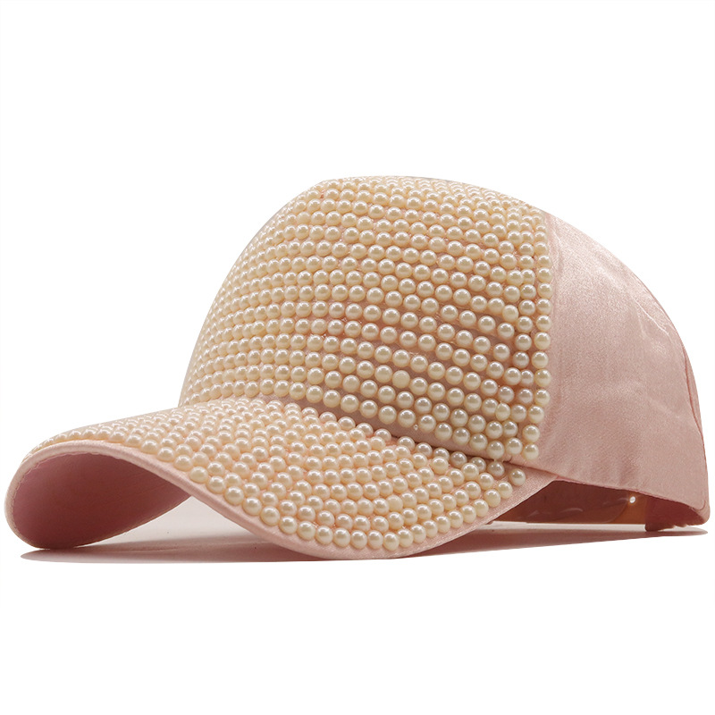 Fashion Colorful Pearl Baseball Cap Wholesale Nihaojewelry display picture 3