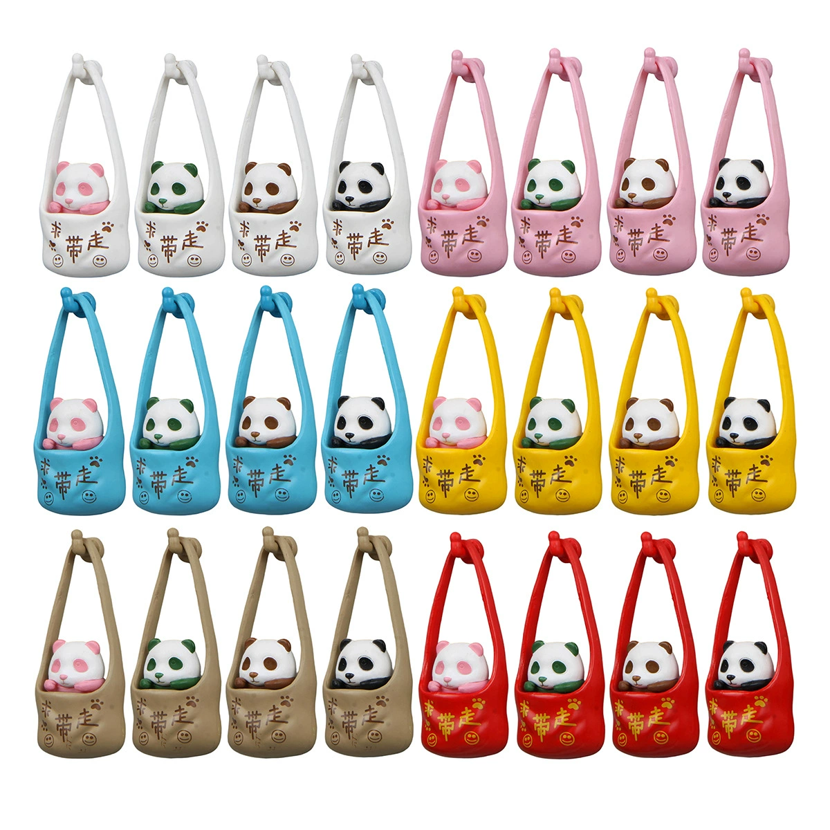 Милая панда-пожалуйста, подвеска в виде сумки для панды, милая частица, креативная трехмерная магнитная пряжка, магнит на холодильник, оптовая продажа