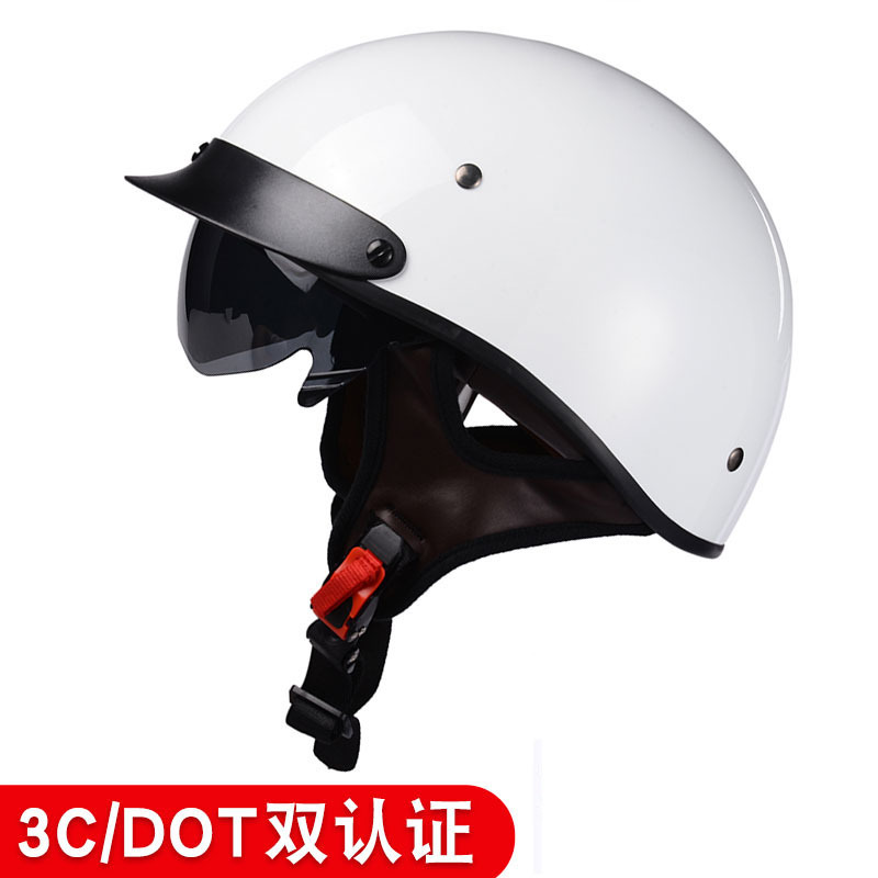 Fábrica de cascos personalizados OEM retro medio casco de motocicleta para hombre casco de seguridad locomotora de verano coche eléctrico casco de pala