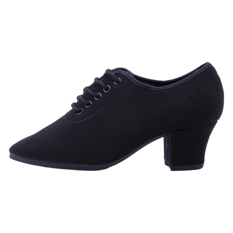 Yimeihan zapatos de baile latinos para adultos, zapatos de ballet cuadrados negros para mujeres, zapatos de baile de camaradería