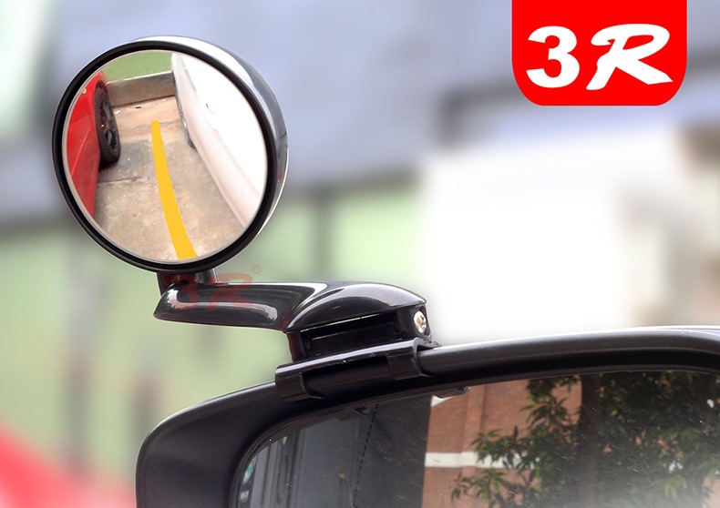 Car Front and Rear Wheel Blind Spot Mirror, Small Round Mirror in Front of the Car, 360-Degree Right Side Front Wheel Mirror, Multifunctional Reversing Mirror, Blind Spot