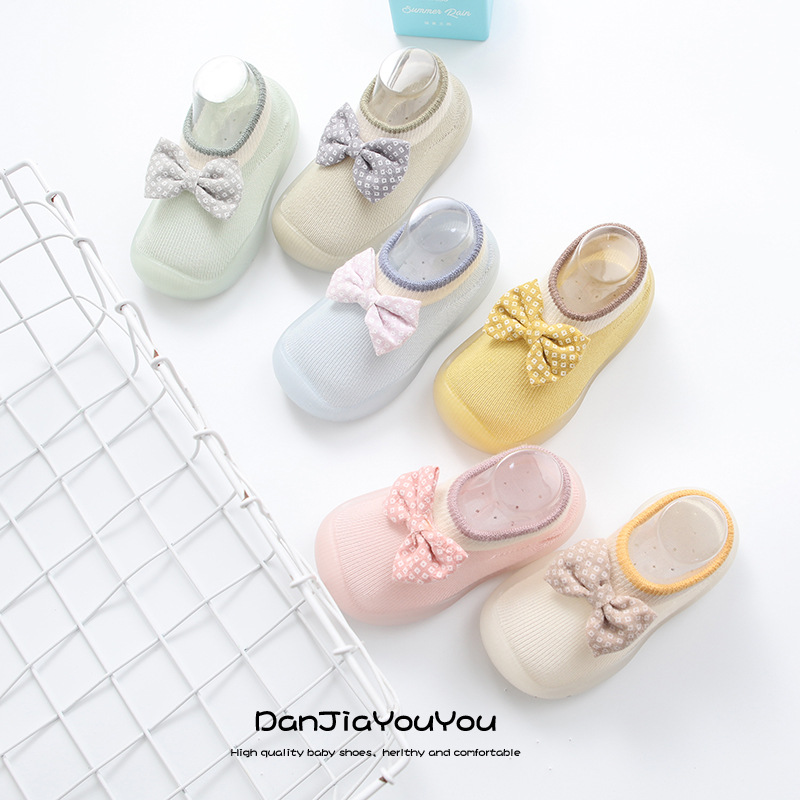ins Toddler Socks shoes men and women Baby Spring and autumn season children bow ventilation rubber soft sole prewalker
