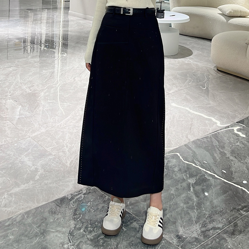 爆款女裤热卖2025秋季新款拱针包臀裙显瘦气质通勤风中长款半身裙|undefined