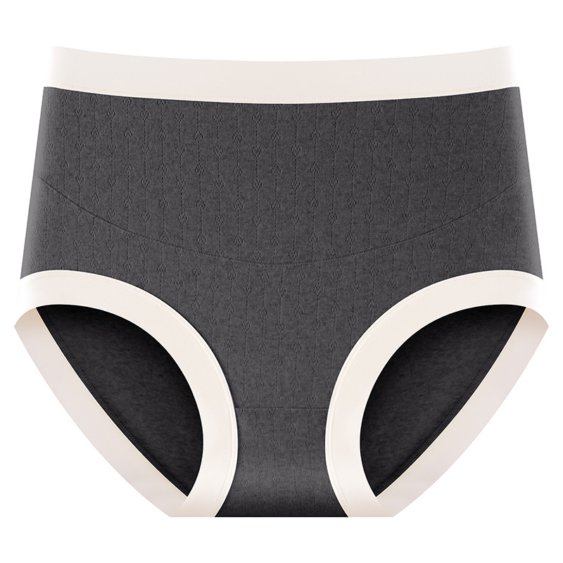 Algodón puro de grado médico Algodón 7A Antibacteriano Cintura alta Embarazo temprano y tardío Cintura alta Ropa interior transpirable de algodón puro para mujeres embarazadas