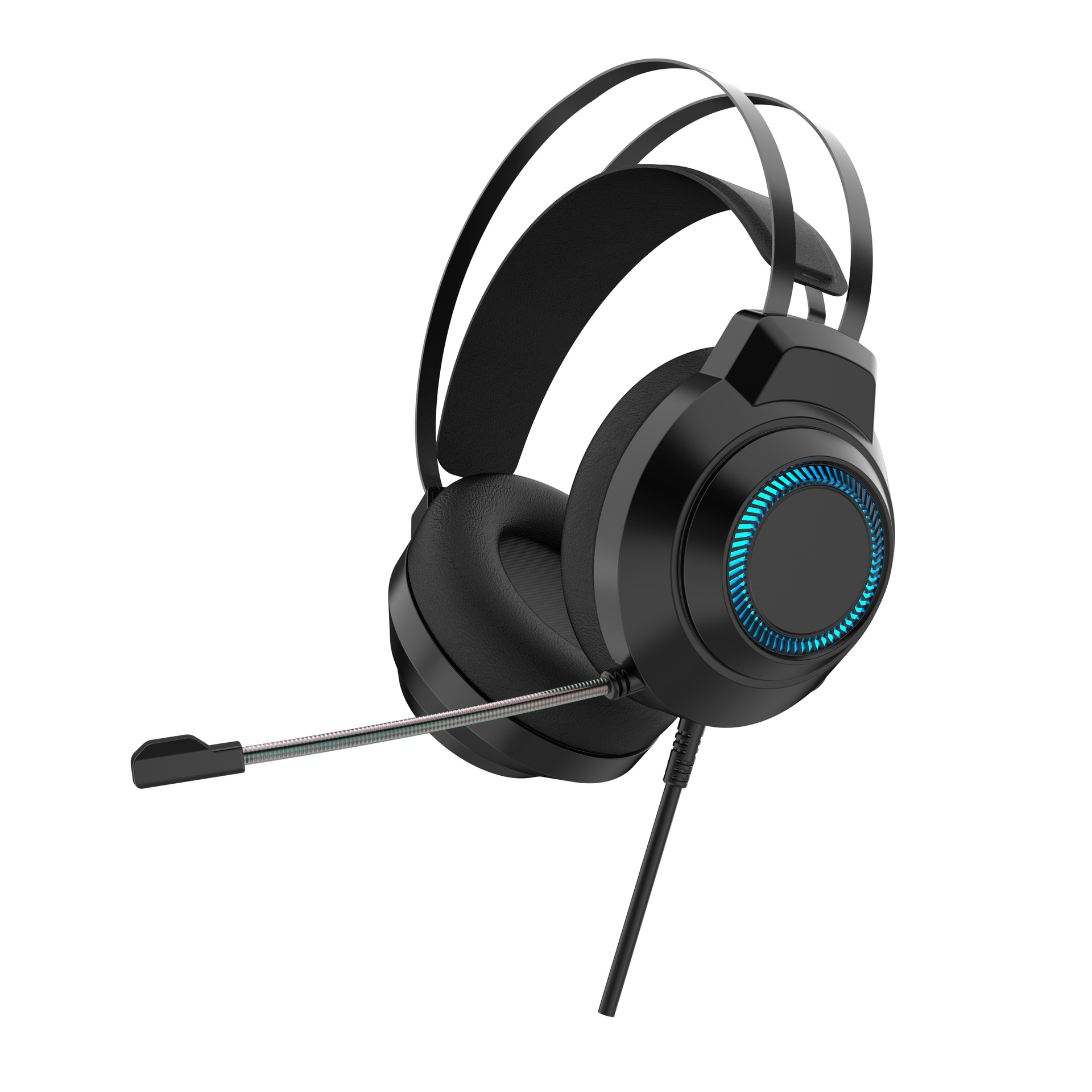 Suministro transfronterizo de auriculares de computadora de juegos por cable auriculares de computadora portátil auriculares 7.1 auriculares de deportes de pollo