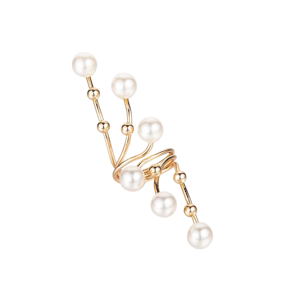 Oval And Marquise Bezel Ring Set For Women Horizontal Gold Plated_voghion.com