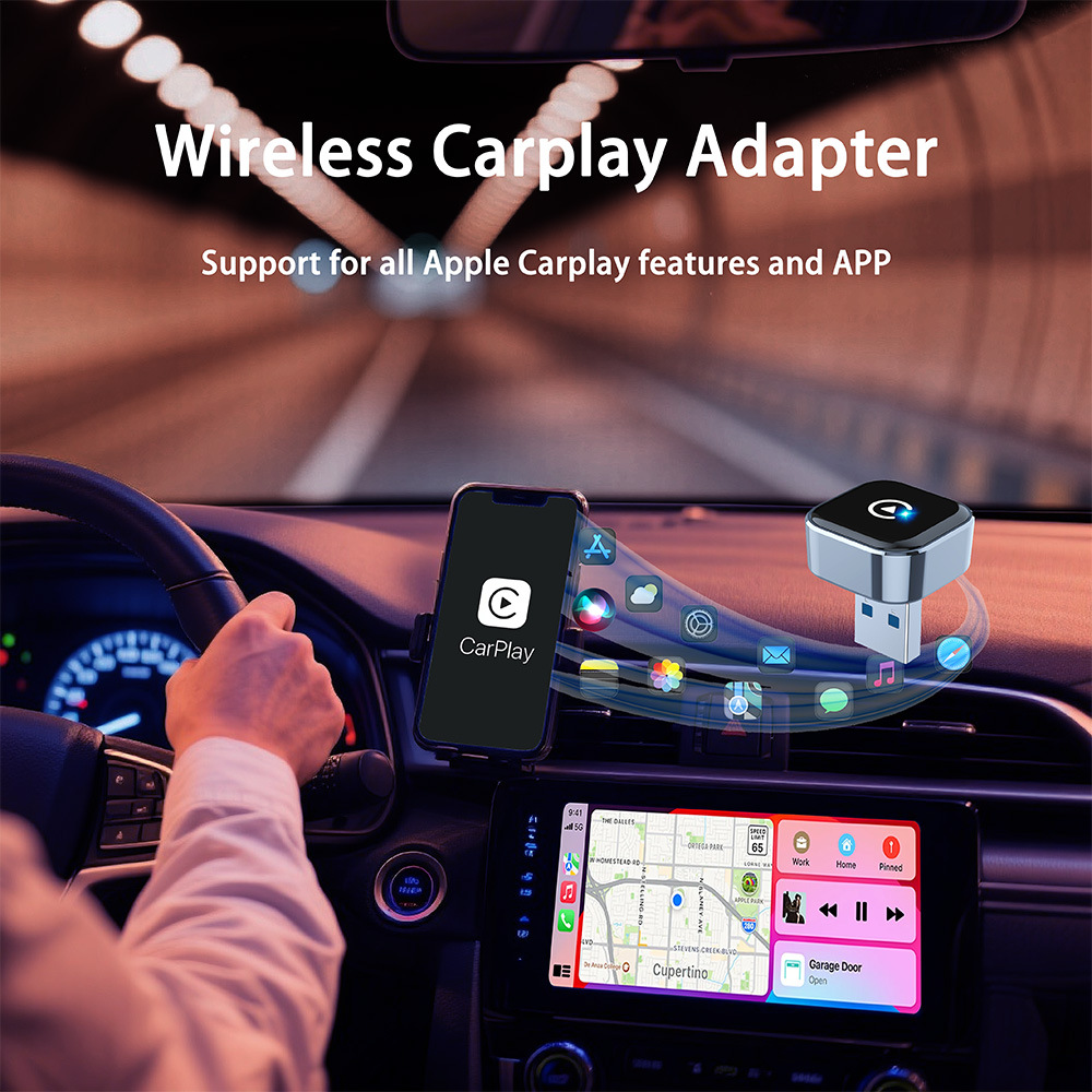 Cross-Border Wired-To-Wireless Carplay Car Connectivity Box Module Smart Android Auto Carplay Box