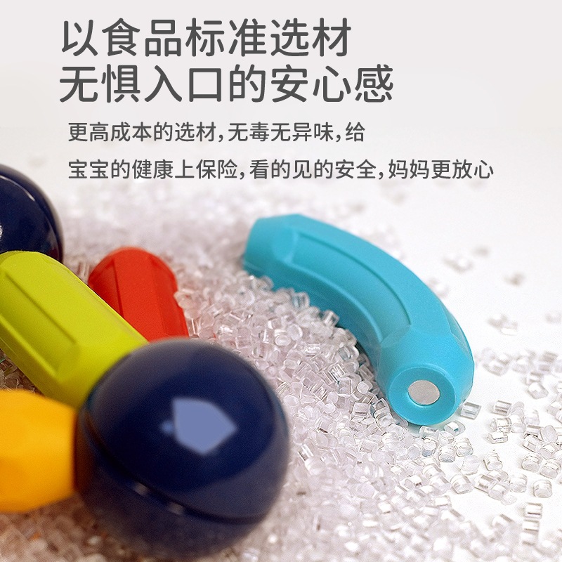 Juego de varillas magnéticas variadas para niños, bloques de construcción magnéticos, educación temprana, rompecabezas, imanes de partículas grandes, fabricantes de origen de juguetes