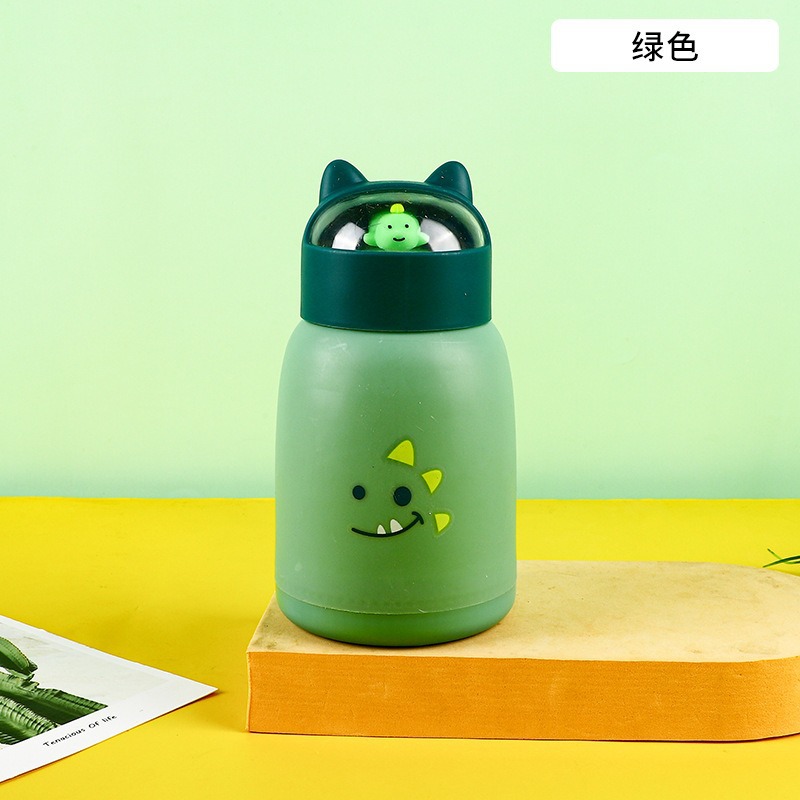 Tazas de agua encantadoras para niños, tazas de vidrio de dibujos animados de doble capa, tazas de agua para estudiantes, tazas de regalo de inauguración, tazas bonitas