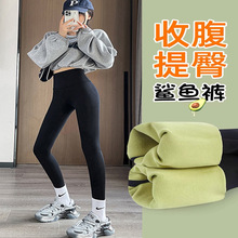 打底裤女简约时尚ins风加绒保暖加厚鲨鱼裤女士外穿芭比裤袜批发