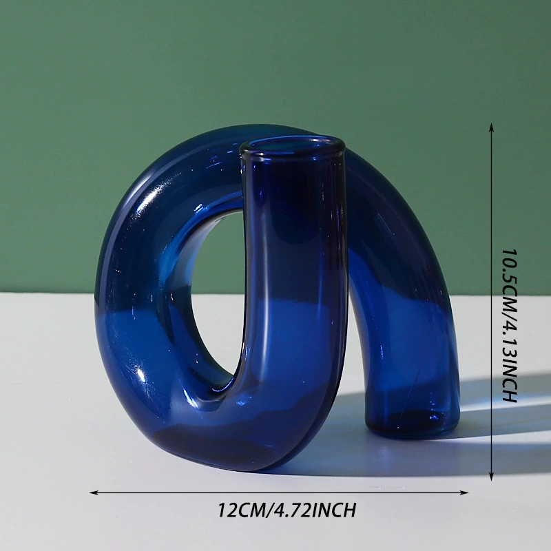 Глиняная ваза-гриб, стеклянный Feng Shui декор, 9.5×9.5×13 см, мини-цветы и ароматерапия