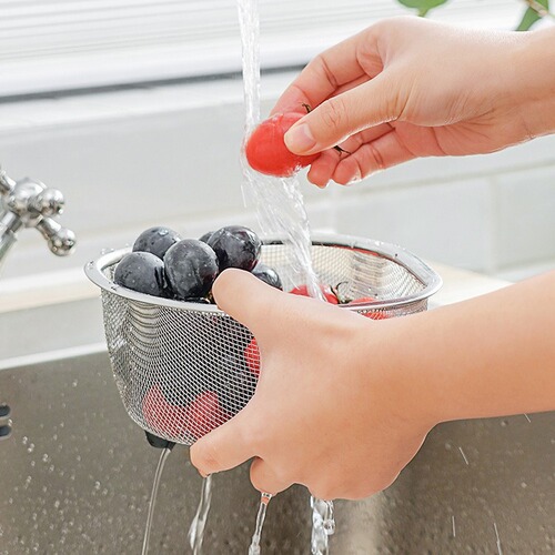 Stainless steel triangle drain basket leftovers filter artifact filter basket dishcloth drain rack