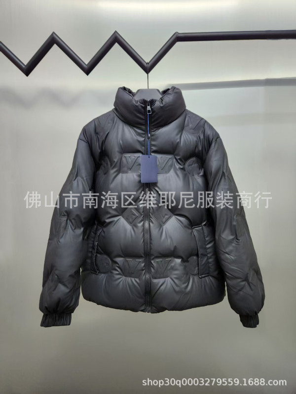 毒家 高版本 1-V家立体浮雕LOGO秋冬新款羽绒服ins百搭宽松外套潮|undefined
