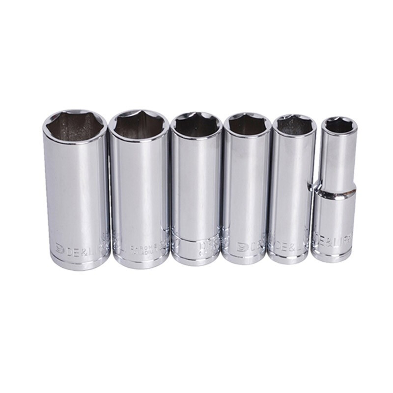 得力工具10mm系列长套筒 六角套筒3/8方 单支套筒