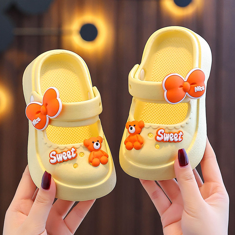 Zapatos de princesa EVA zapatillas nuevas zapatillas de oso para bebés antideslizantes bohémias para niñas