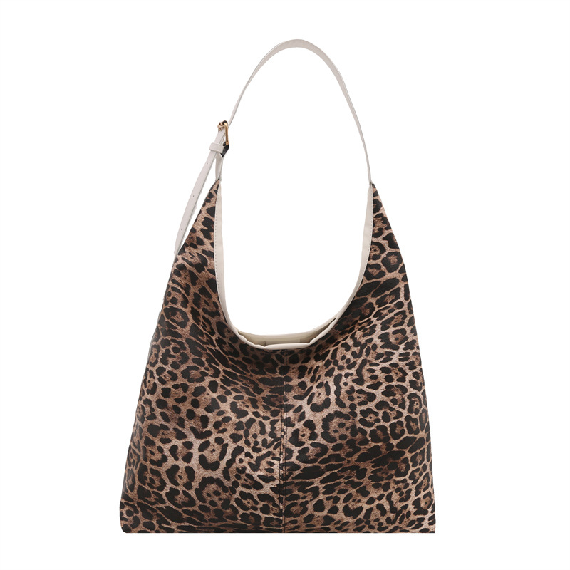 Casual coreano de gran capacidad bolso de brazo para mujeres 2024 nuevo leopardo moda bolso de mano de moda moda moda bolso de mano